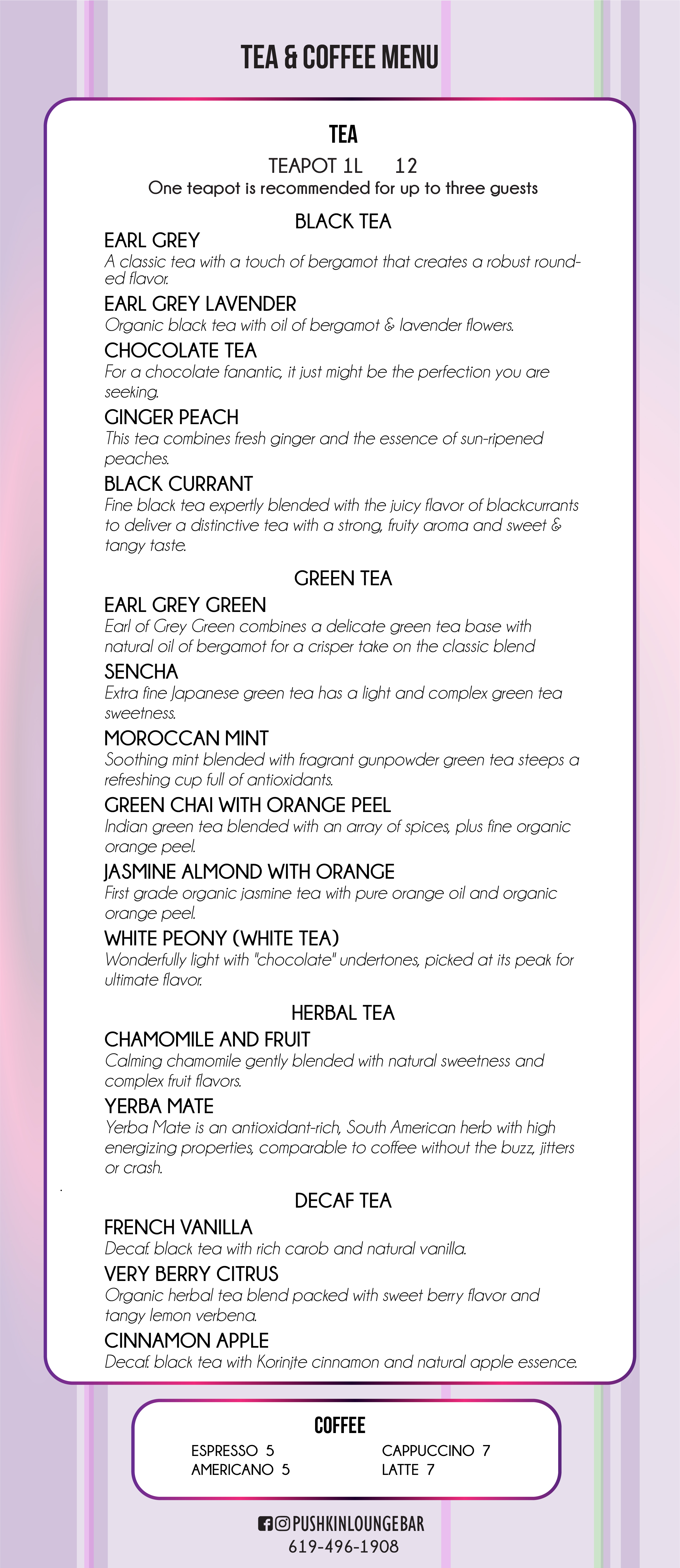 Pushkin Lounge interior